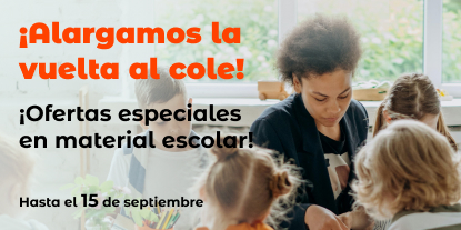 Alargamos la vuelta al cole. Ofertas especiales en material escolar