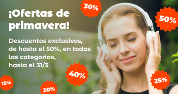 ¡Ofertas de primavera! Descuentos exclusivos, de hasta el 50%, en todas las categorías, hasta el 31/3