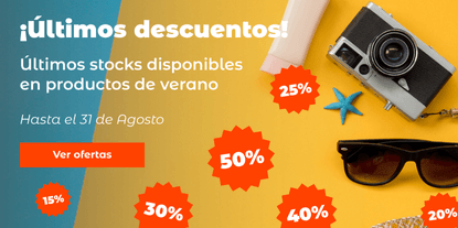 ¡Últimos descuentos! Últimos stocks disponibles en productos de verano ¡Últimos descuentos! Últimos stocks disponibles en productos de verano