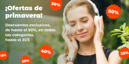 ¡Ofertas de primavera! Descuentos exclusivos, de hasta el 50%, en todas las categorías, hasta el 31/3