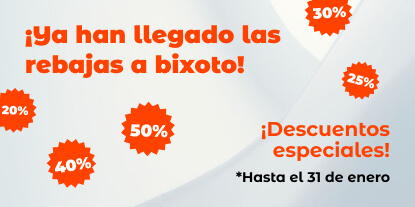 Rebajas en bixoto. Descuentos especiales en productos seleccionados.