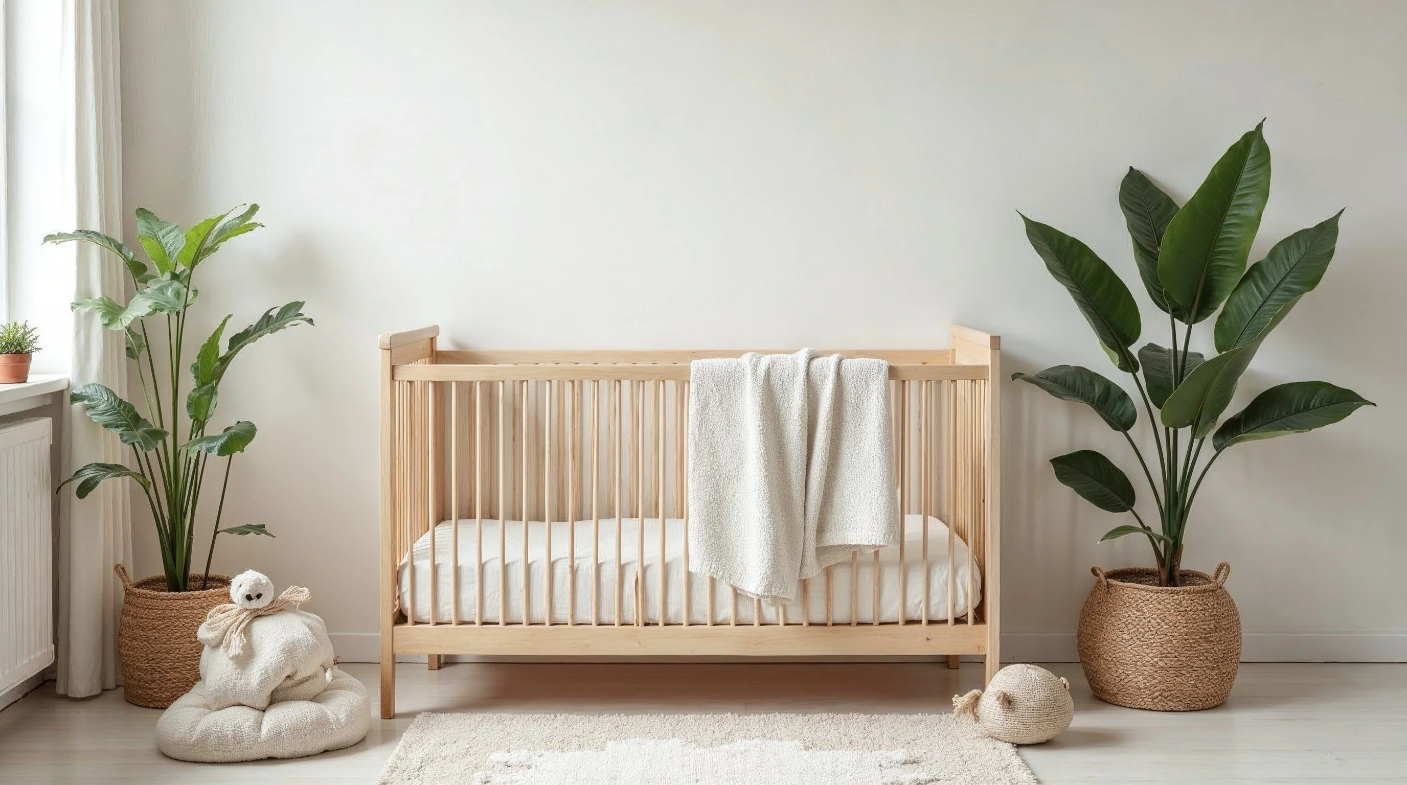 Cómo preparar una habitación de bebé saludable y sostenible